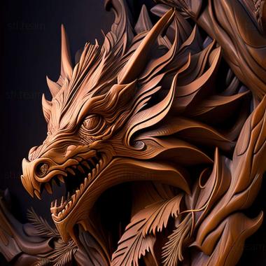3D model dragon (STL)